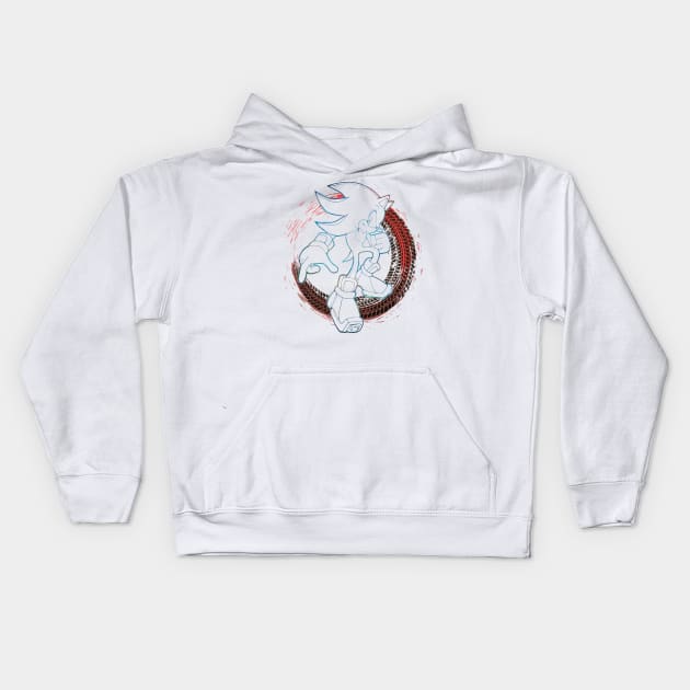 Sonic The Hedgehog - Shadow The Hedgehog - Type A - Colorful Kids Hoodie by Obtineo